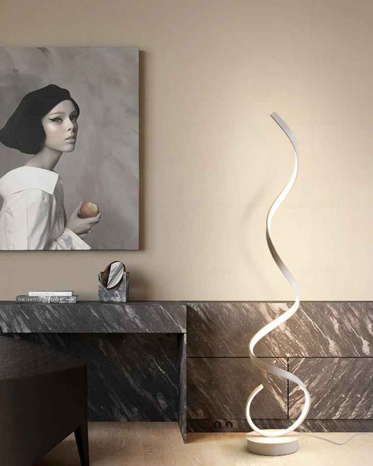 WOMO Spiral LED Floor Lamp-WM7017 - Image 16