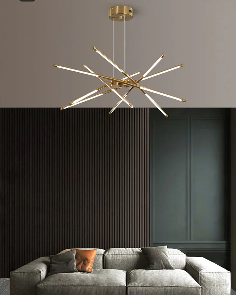 WOMO Light Rods LED Chandelier-WM2034 - Image 2