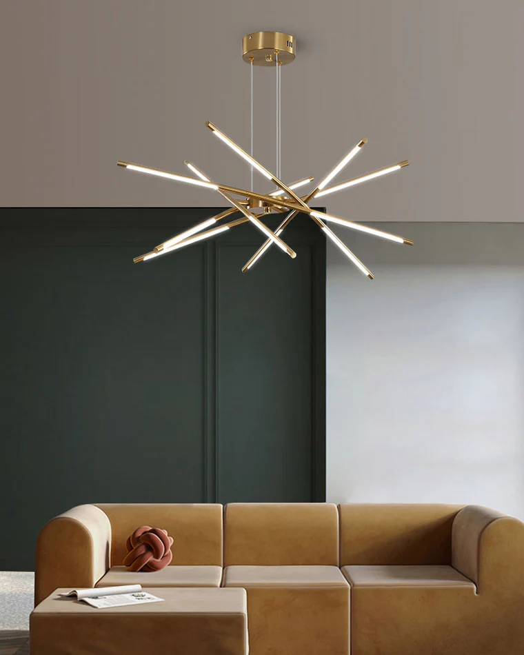 WOMO Light Rods LED Chandelier-WM2034 - Image 3