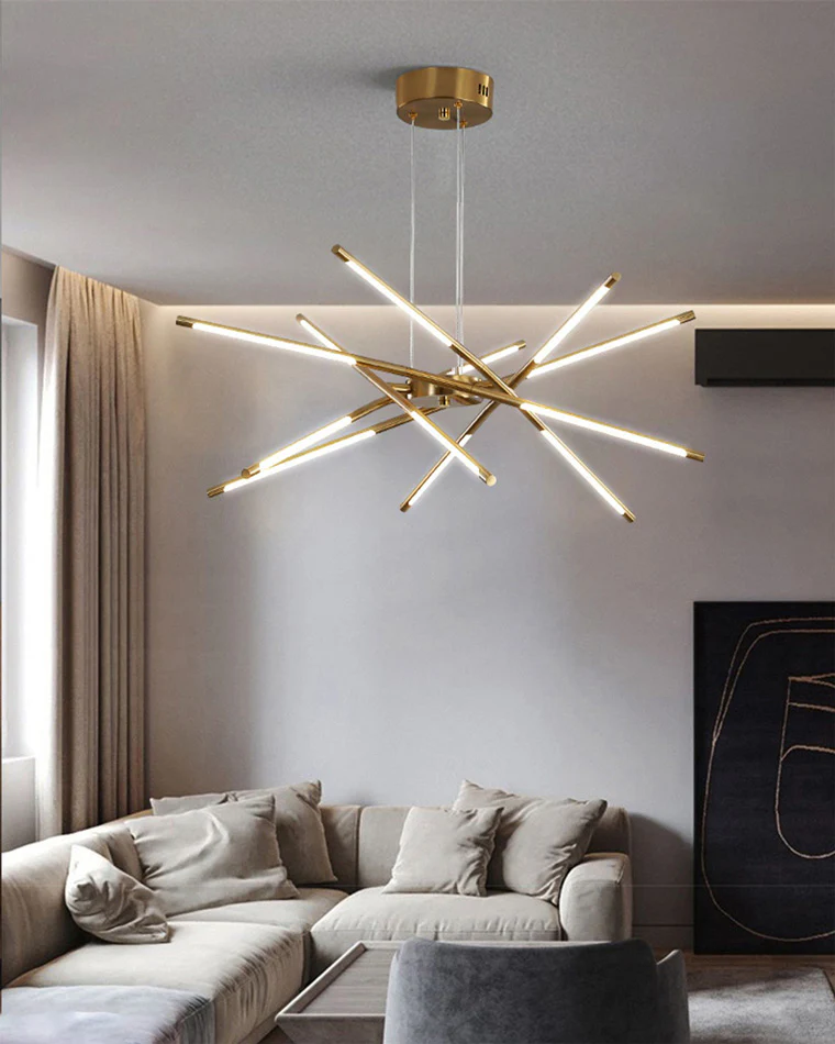 WOMO Light Rods LED Chandelier-WM2034 - Image 6