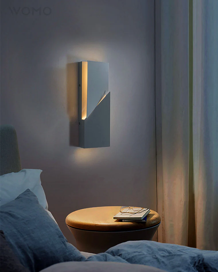 WOMO Rectangular Sculptural Art Wall Sconce-WM6020 - Image 15