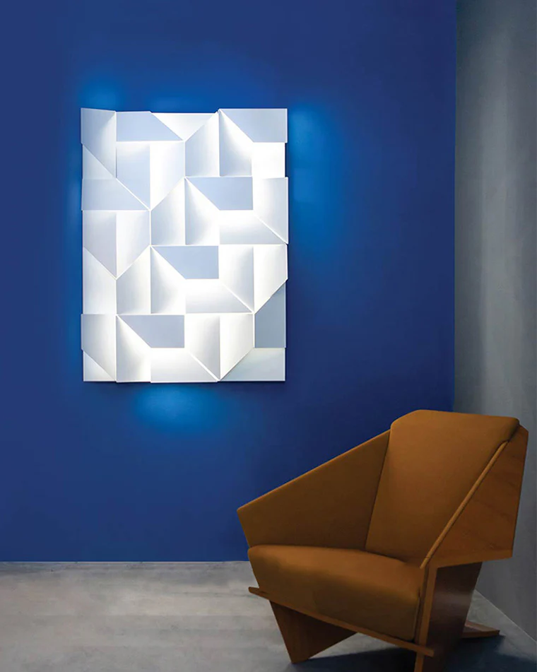 WOMO Rectangular Sculptural Art Wall Sconce-WM6020 - Image 22