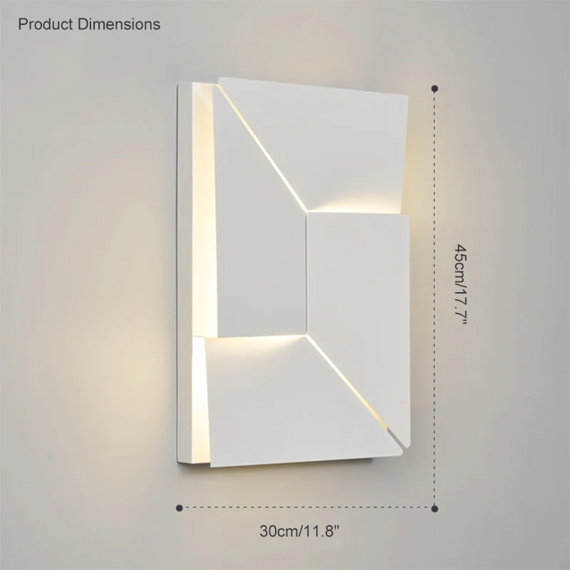 WOMO Rectangular Sculptural Art Wall Sconce-WM6020 - Image 26