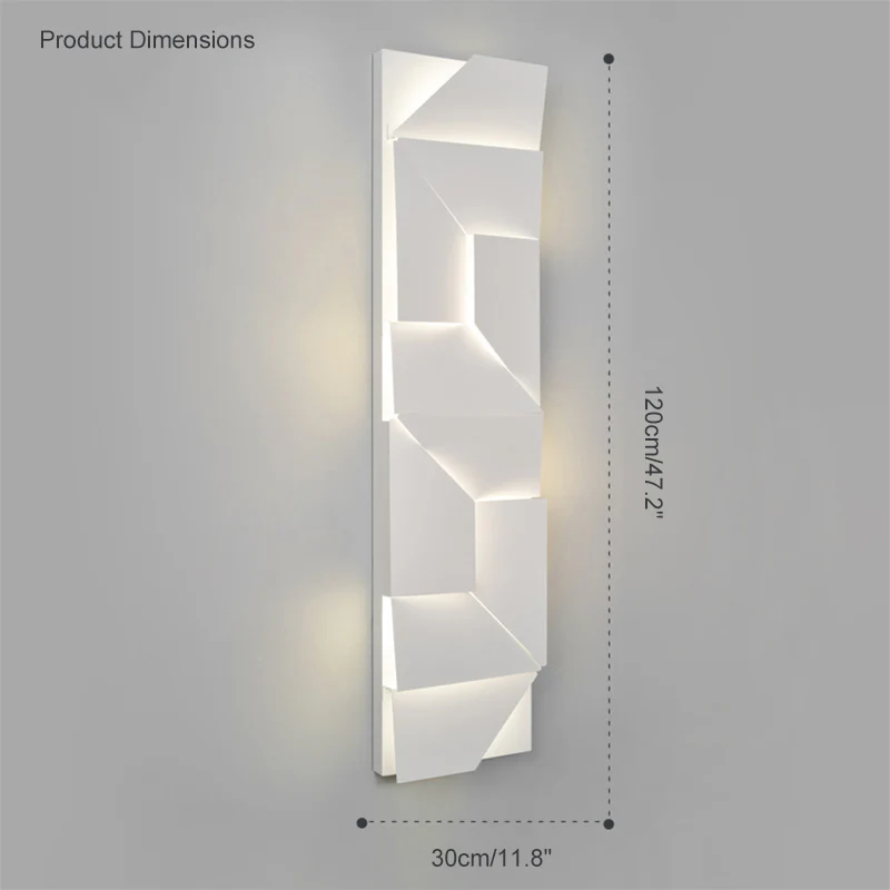 WOMO Rectangular Sculptural Art Wall Sconce-WM6020 - Image 28