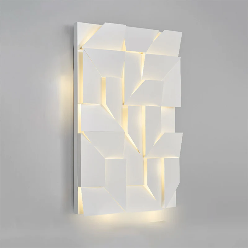 WOMO Rectangular Sculptural Art Wall Sconce-WM6020 - Image 29