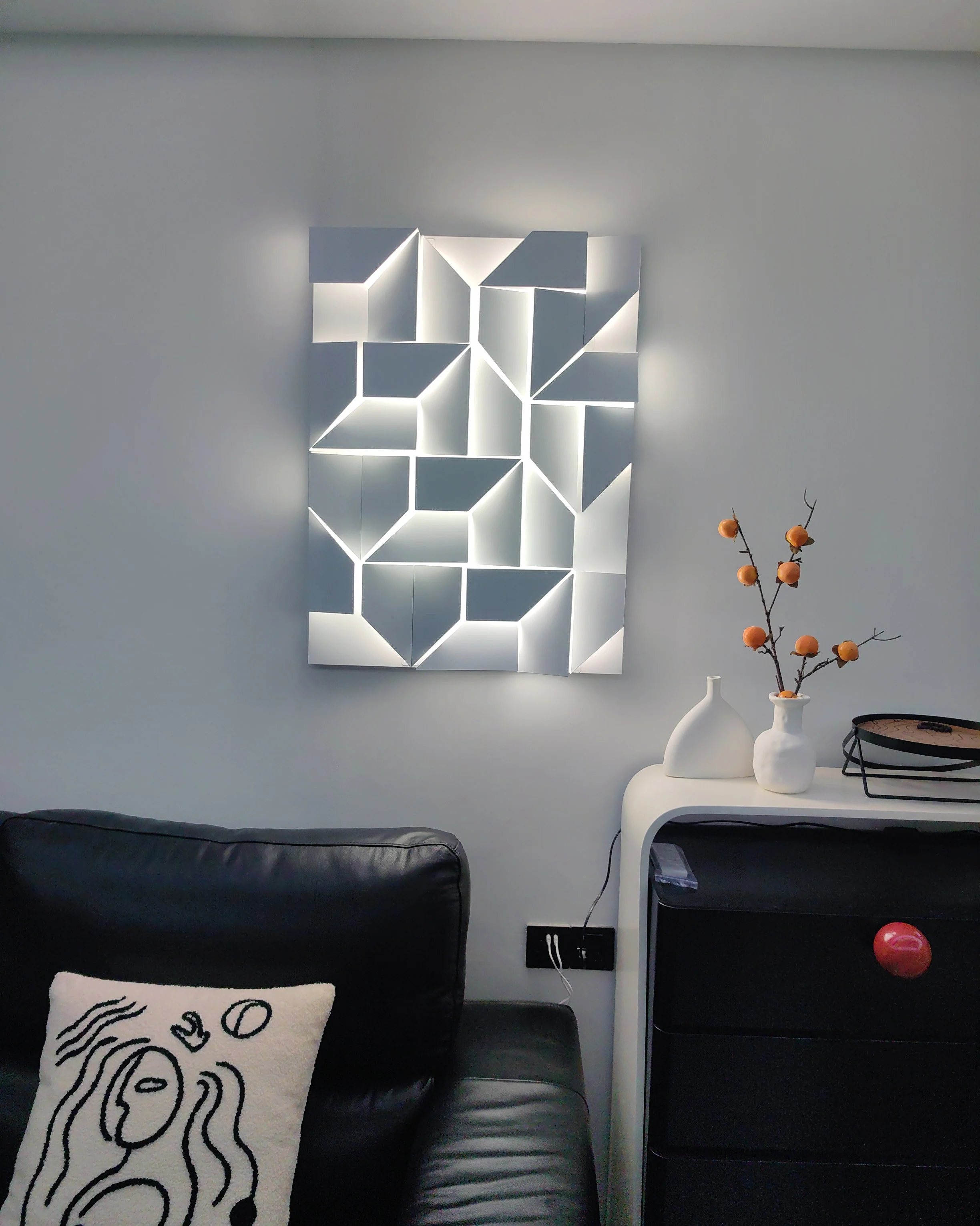 WOMO Rectangular Sculptural Art Wall Sconce-WM6020 - Image 39