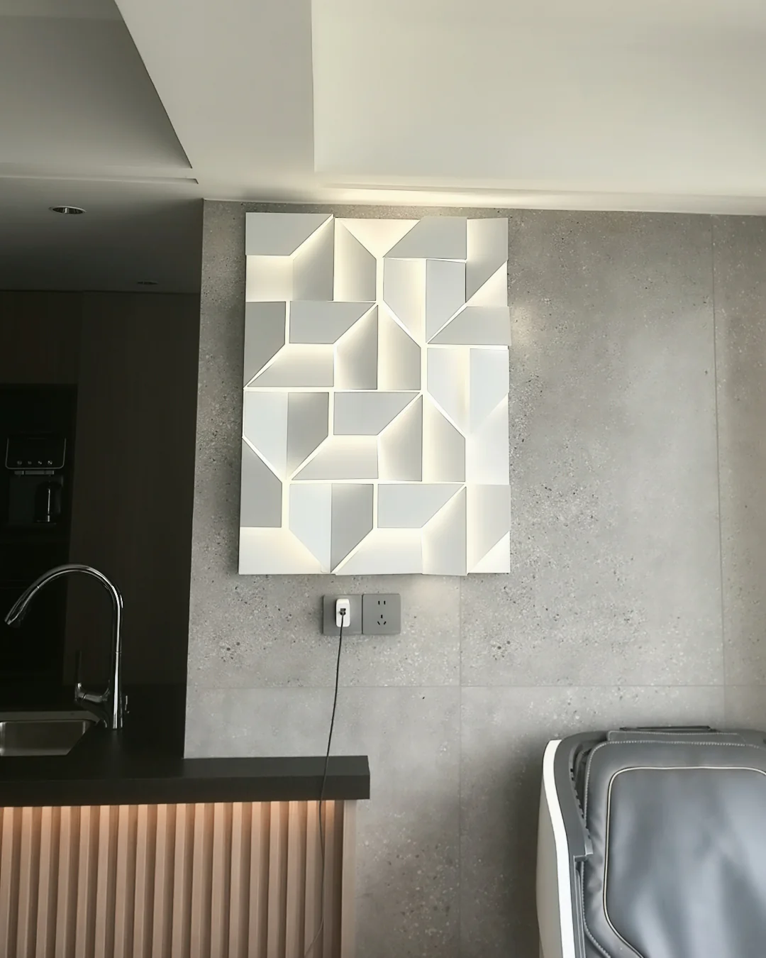 WOMO Rectangular Sculptural Art Wall Sconce-WM6020 - Image 40