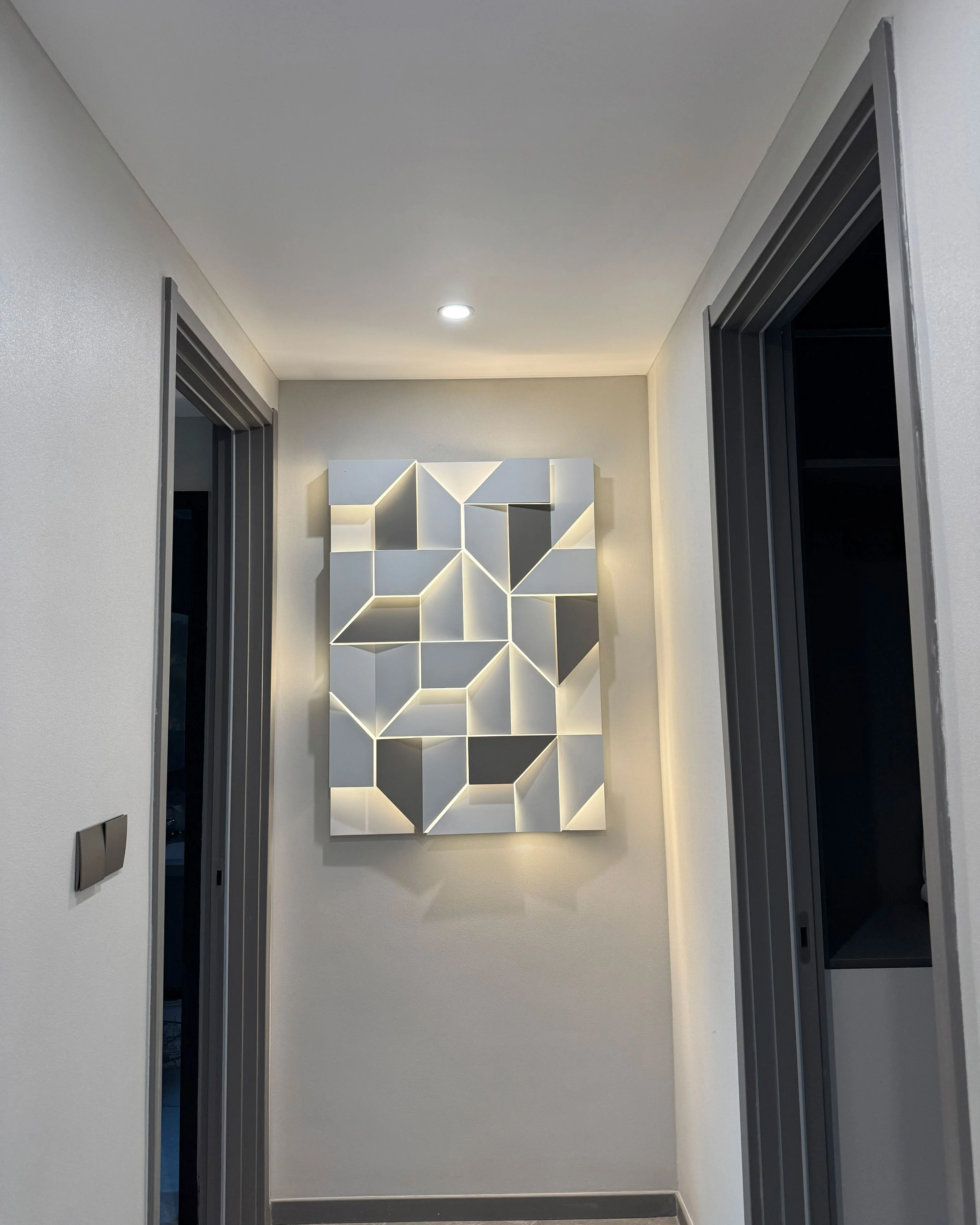 WOMO Rectangular Sculptural Art Wall Sconce-WM6020 - Image 42