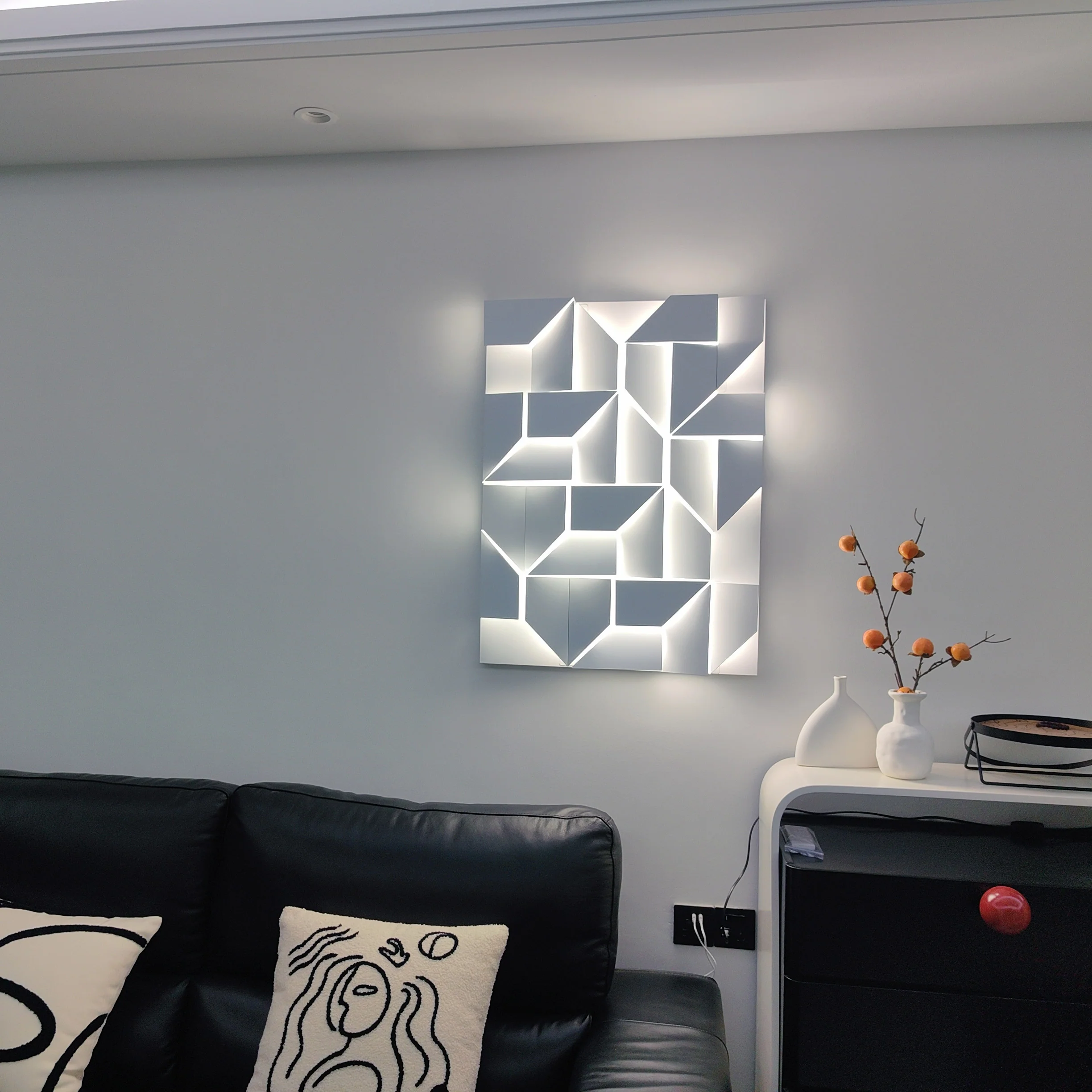 WOMO Rectangular Sculptural Art Wall Sconce-WM6020 - Image 43