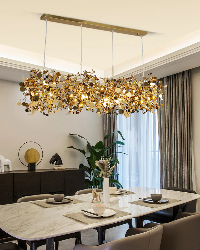 WOMO Argent/Gold Cloud Multi Pendant Chandelier-WM2042 - Image 2