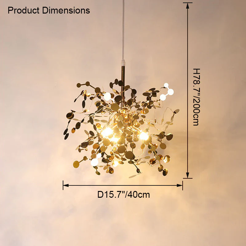 WOMO Argent/Gold Cloud Multi Pendant Chandelier-WM2042 - Image 36