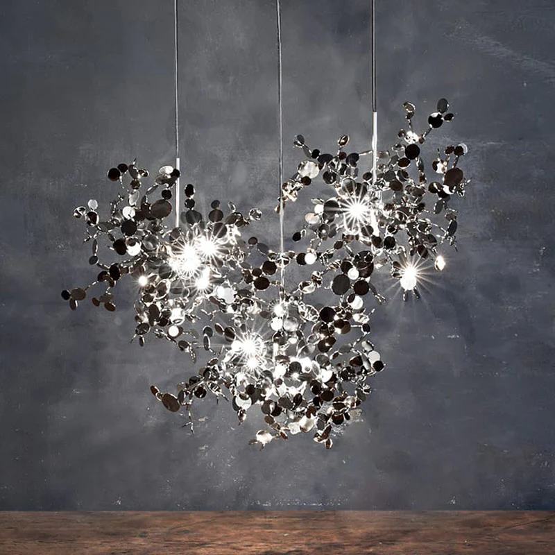 WOMO Argent/Gold Cloud Multi Pendant Chandelier-WM2042 - Image 55