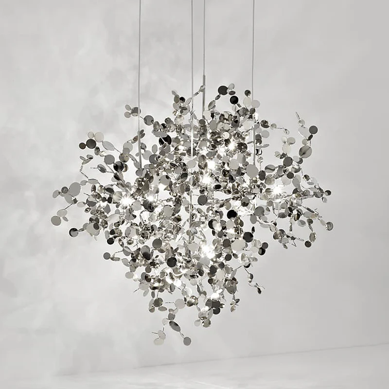 WOMO Argent/Gold Cloud Multi Pendant Chandelier-WM2042 - Image 57