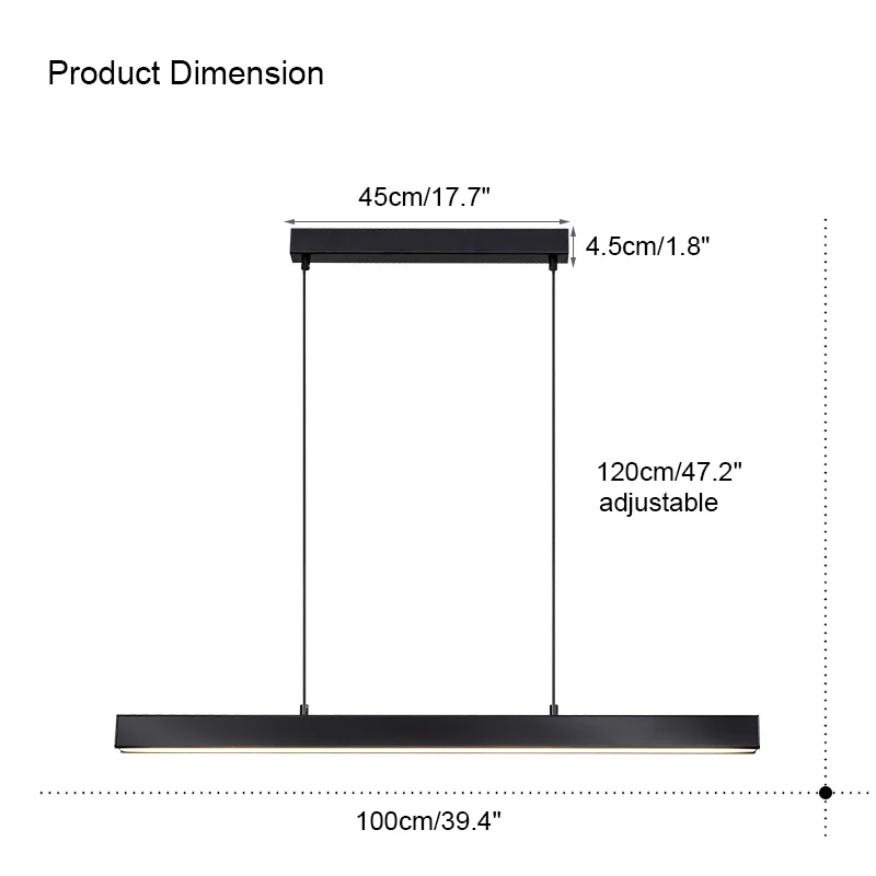 WOMO Minimalist Linear Kitchen Pendant Light-WM2002 - Image 28