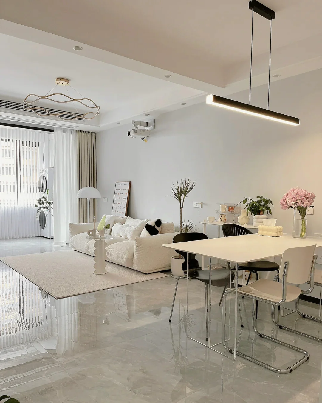 WOMO Minimalist Linear Kitchen Pendant Light-WM2002 - Image 3