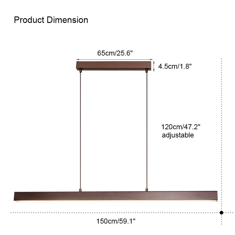 WOMO Minimalist Linear Kitchen Pendant Light-WM2002 - Image 39