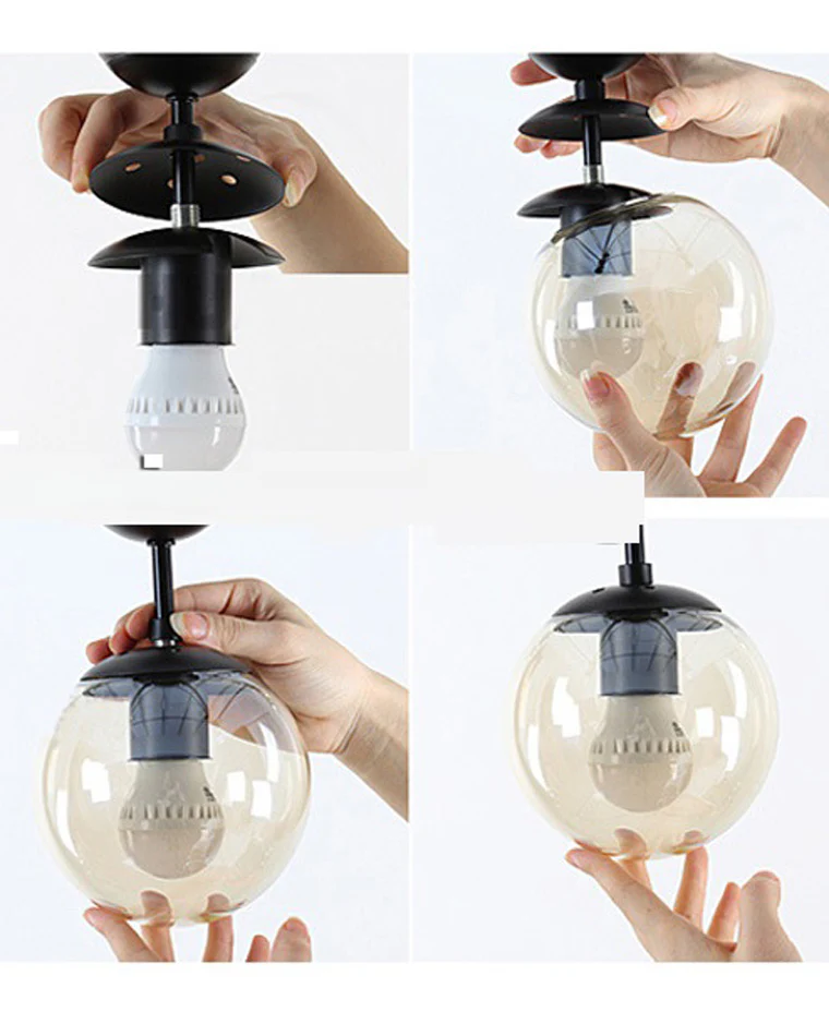 WOMO Linear Globe Chandelier-WM2070 - Image 10