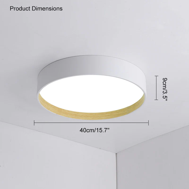 WOMO Oak Grain Round Ceiling Light-WM1017 - Image 19