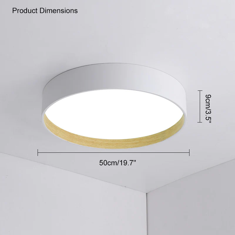 WOMO Oak Grain Round Ceiling Light-WM1017 - Image 21