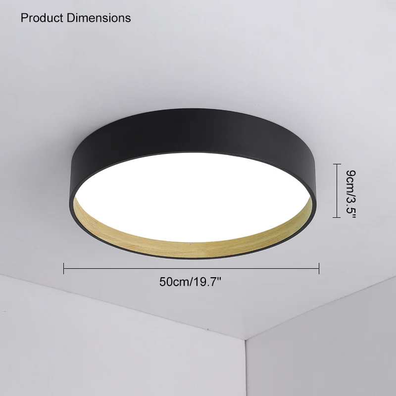 WOMO Oak Grain Round Ceiling Light-WM1017 - Image 25