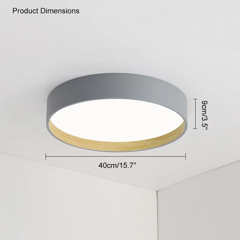 WOMO Oak Grain Round Ceiling Light-WM1017 - Image 27