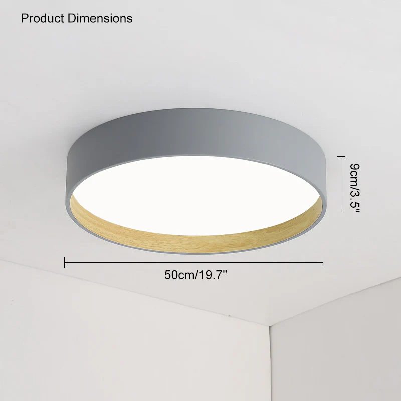 WOMO Oak Grain Round Ceiling Light-WM1017 - Image 29