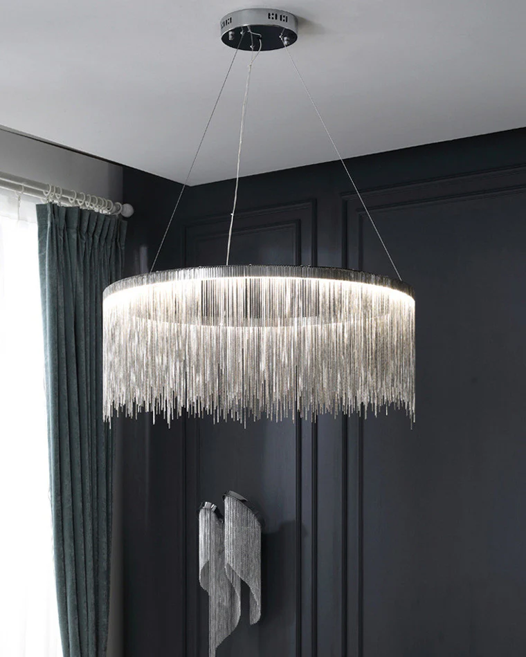 WOMO Fringe Round Chandelier-WM2062a - Image 11