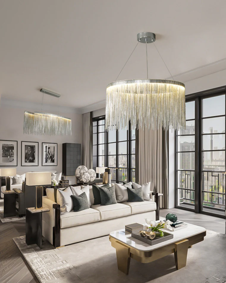 WOMO Fringe Round Chandelier-WM2062a - Image 13
