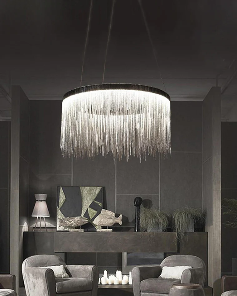 WOMO Fringe Round Chandelier-WM2062a - Image 14