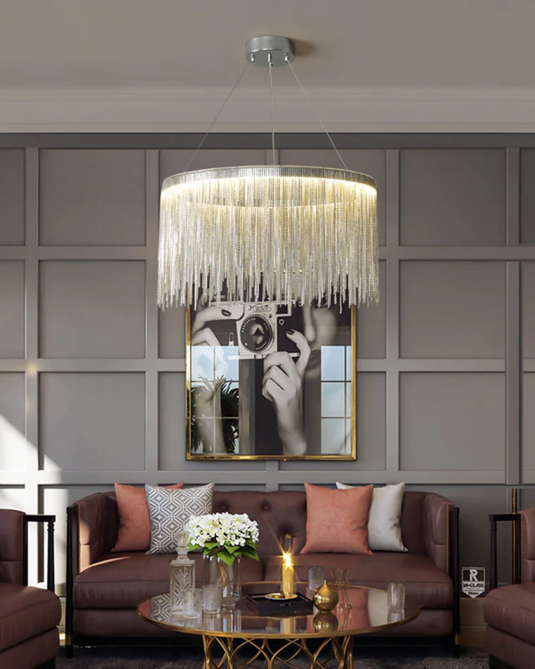 WOMO Fringe Round Chandelier-WM2062a - Image 16