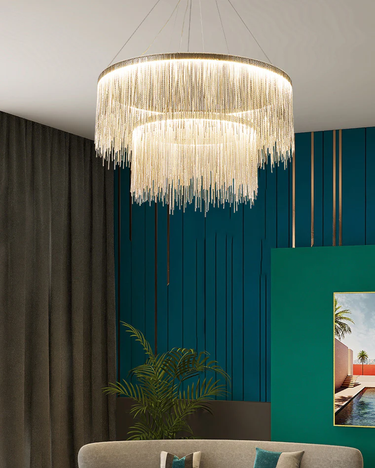 WOMO Fringe Round Chandelier-WM2062a - Image 18