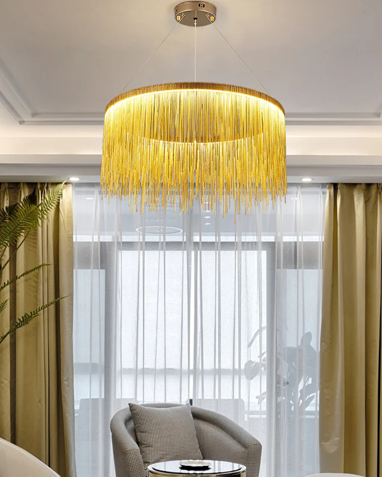 WOMO Fringe Round Chandelier-WM2062a - Image 21