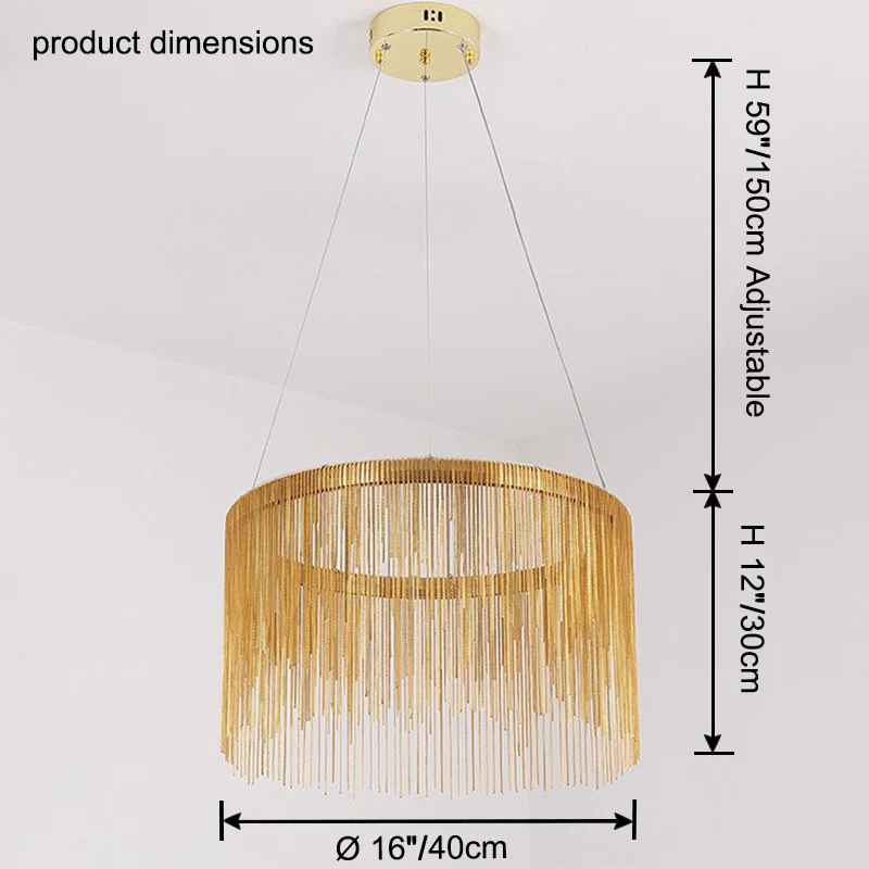 WOMO Fringe Round Chandelier-WM2062a - Image 39