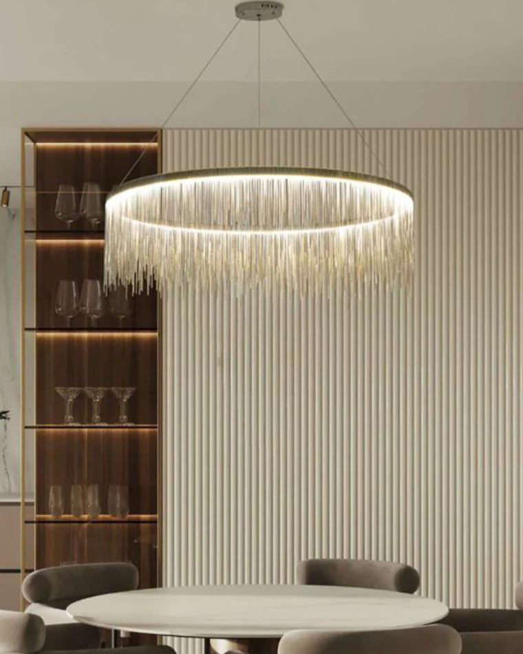 WOMO Fringe Round Chandelier-WM2062a - Image 7