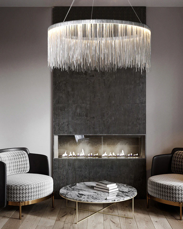 WOMO Fringe Round Chandelier-WM2062a - Image 9