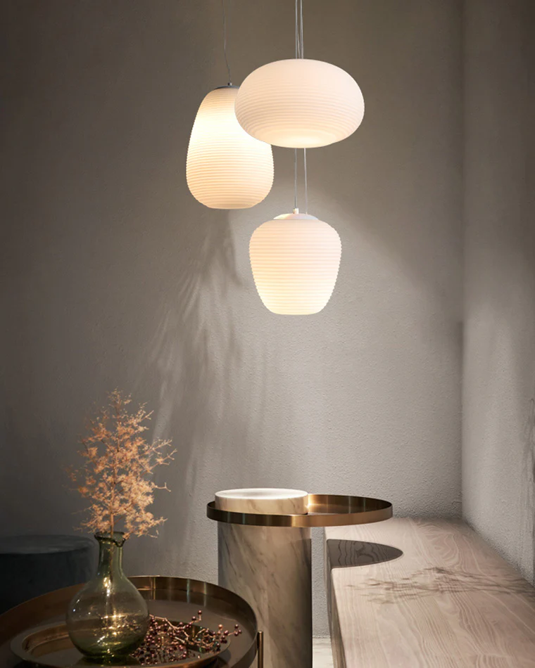 WOMO Lantern Blown Glass Pendant Light-WM2151 - Image 4