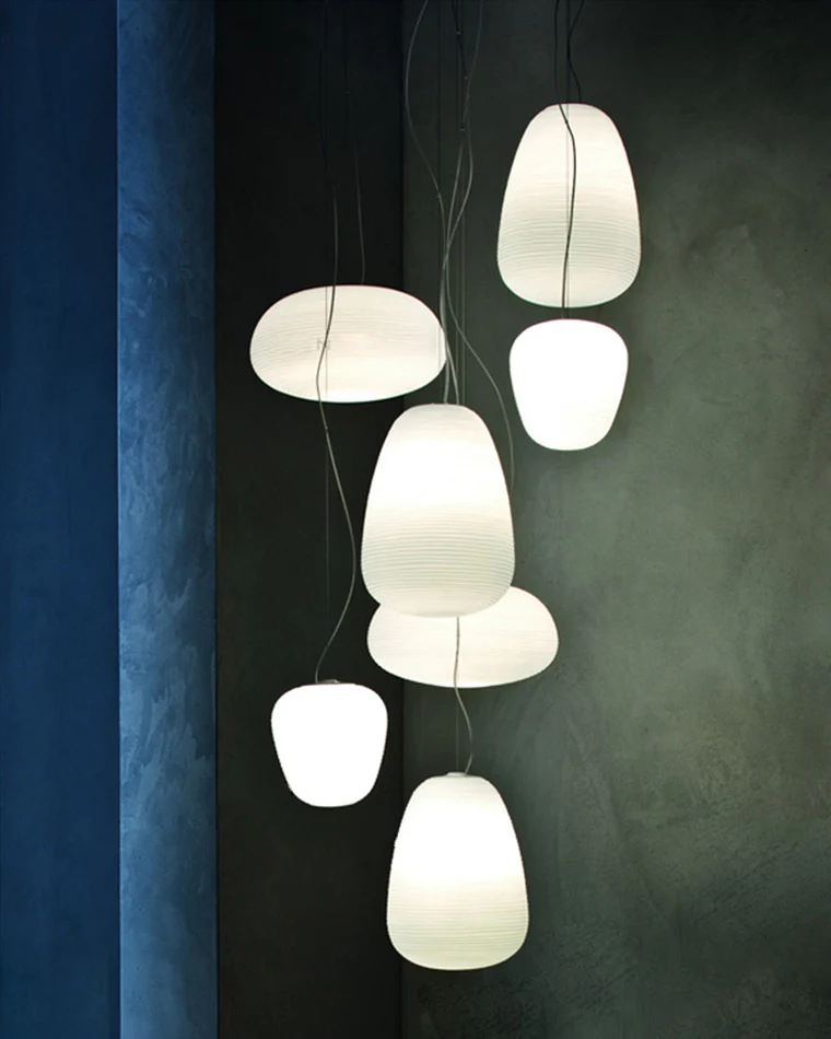 WOMO Lantern Blown Glass Pendant Light-WM2151 - Image 7