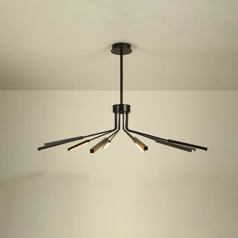 WOMO 10 Light Stick Led Starburst Chandelier-WM2646 - Image 10