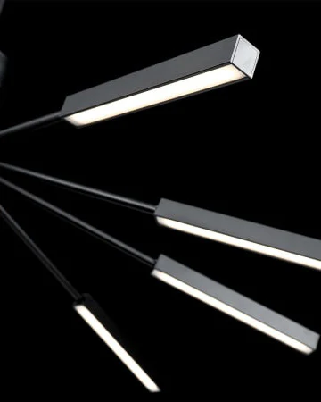 WOMO 10 Light Stick Led Starburst Chandelier-WM2646 - Image 9