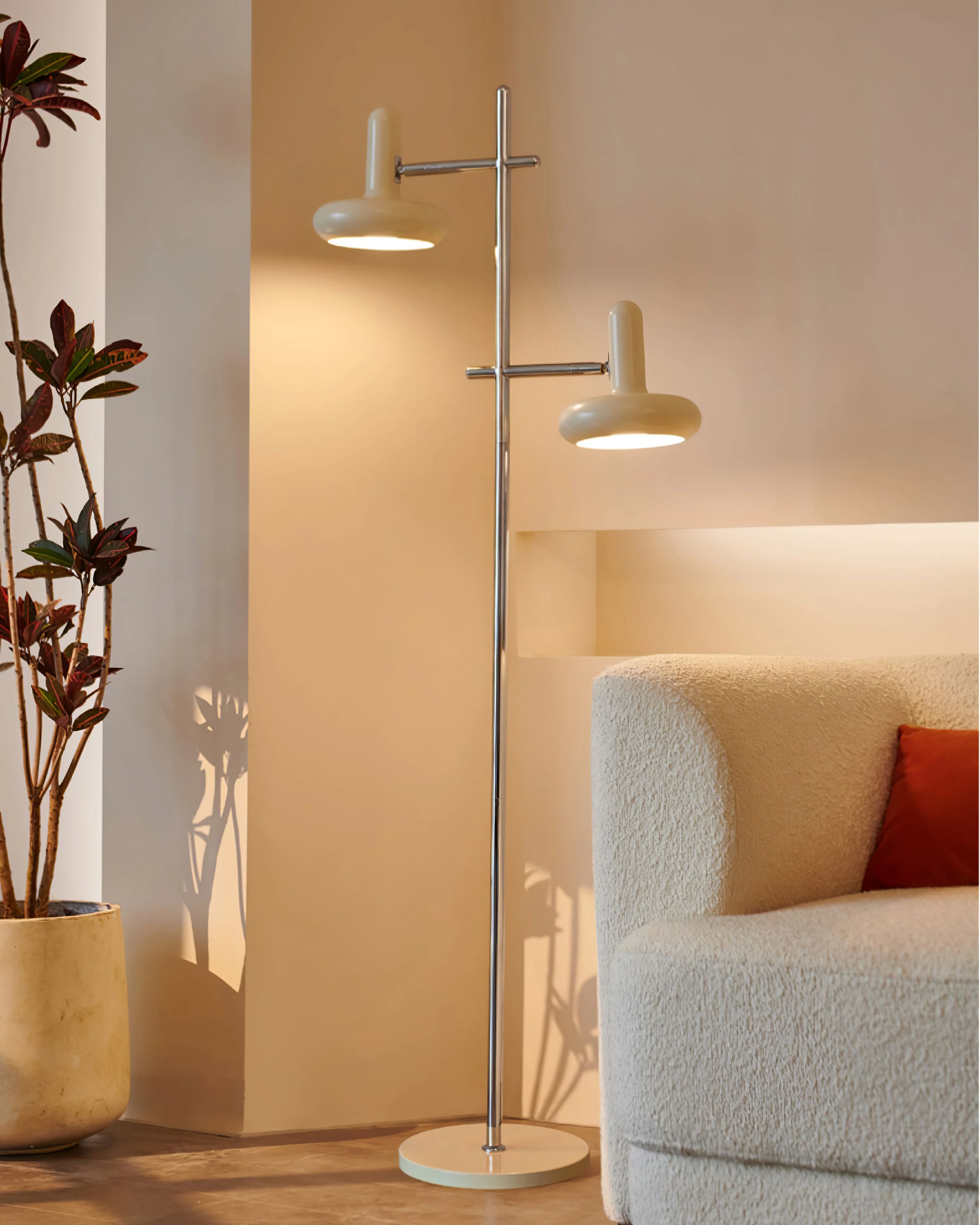 WOMO Adjustable 2 light Floor Lamp-WM7135 - Image 7