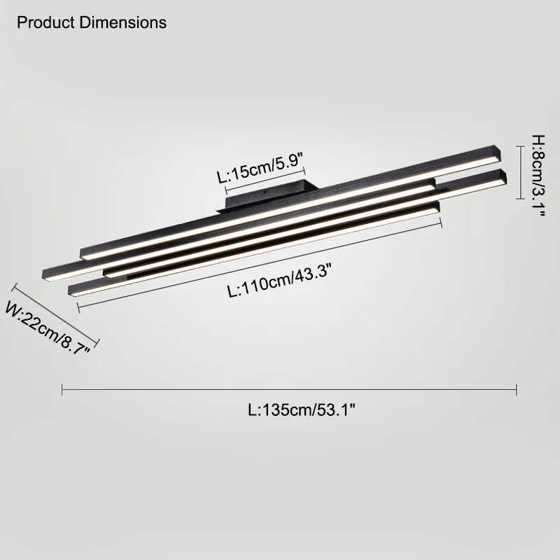 WOMO Wireless Linear Led Chandelier-WM2012 - Image 42