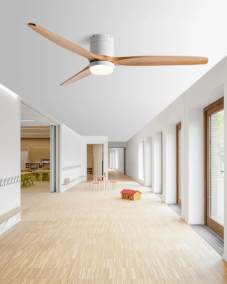 WOMO 3 Blade Low Profile Ceiling Fan Lamp - WM5193 - Image 6