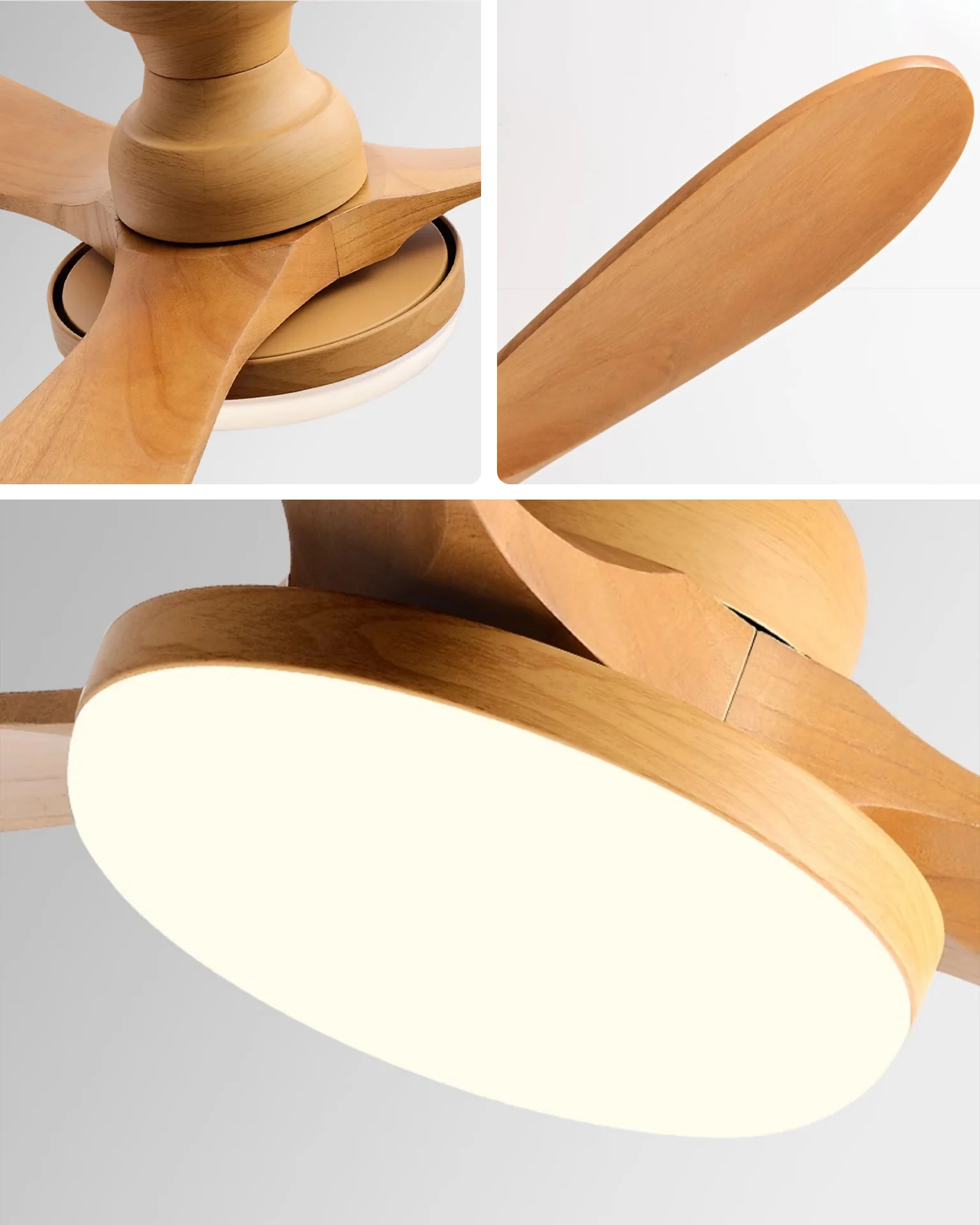 WOMO 3 Blade Low Profile Ceiling Fan Lamp - WM5230 - Image 14