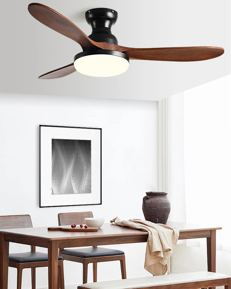 WOMO 3 Blade Low Profile Ceiling Fan Lamp - WM5230 - Image 3
