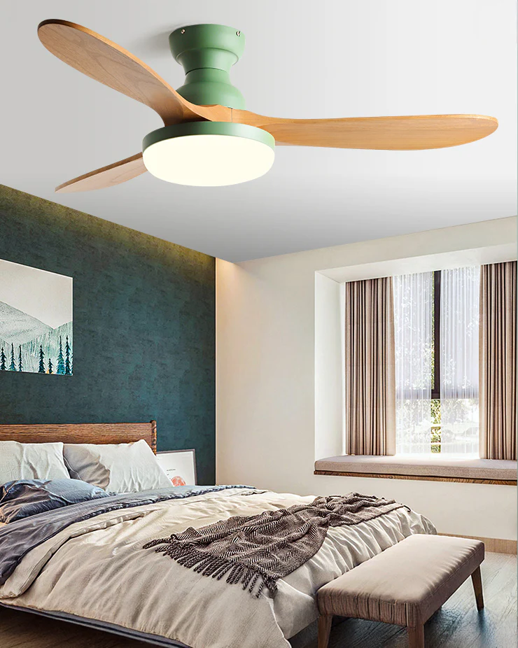 WOMO 3 Blade Low Profile Ceiling Fan Lamp - WM5230 - Image 4