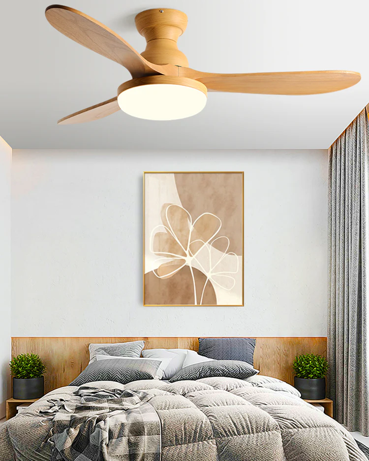 WOMO 3 Blade Low Profile Ceiling Fan Lamp - WM5230 - Image 5