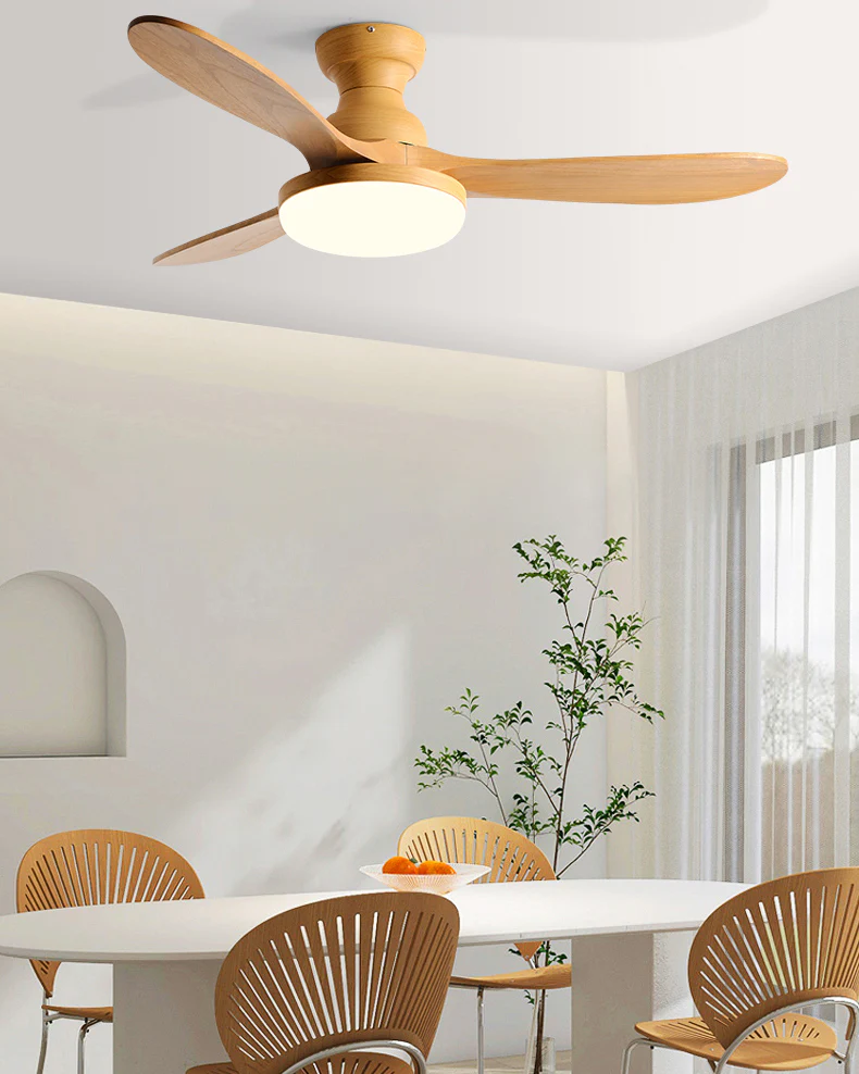 WOMO 3 Blade Low Profile Ceiling Fan Lamp - WM5230 - Image 6