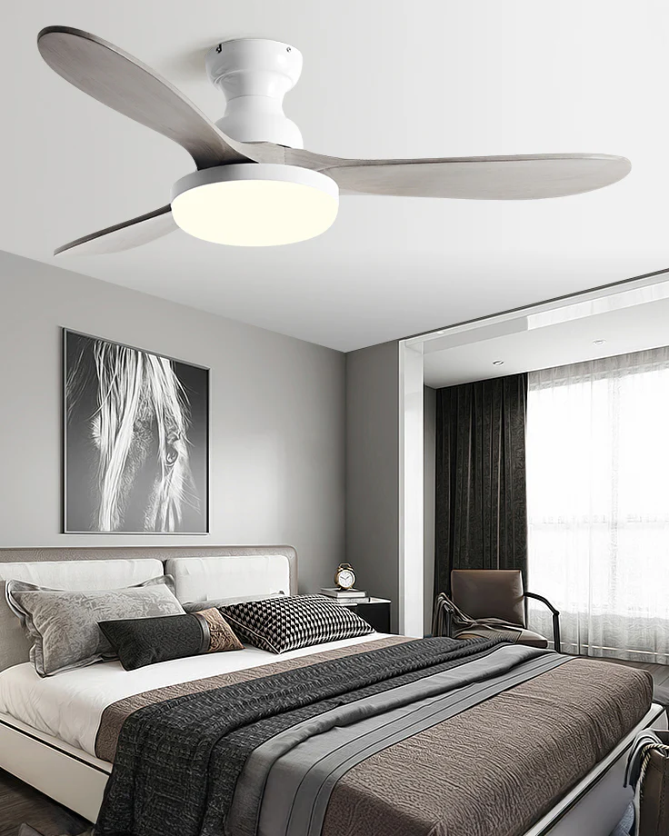 WOMO 3 Blade Low Profile Ceiling Fan Lamp - WM5230 - Image 7