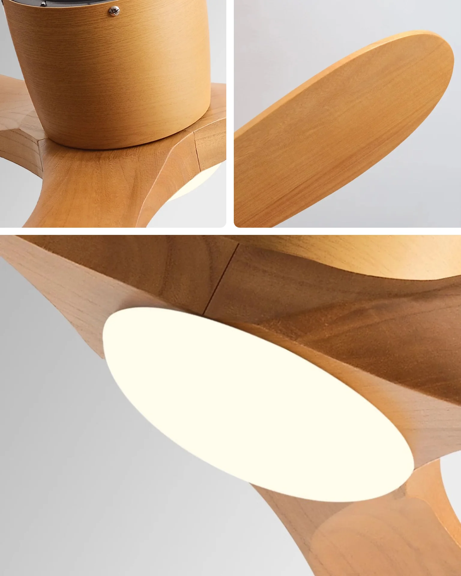 WOMO 3 Blade Low Profile Ceiling Fan Lamp - WM5253 - Image 12