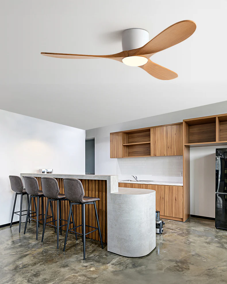 WOMO 3 Blade Low Profile Ceiling Fan Lamp - WM5253 - Image 9